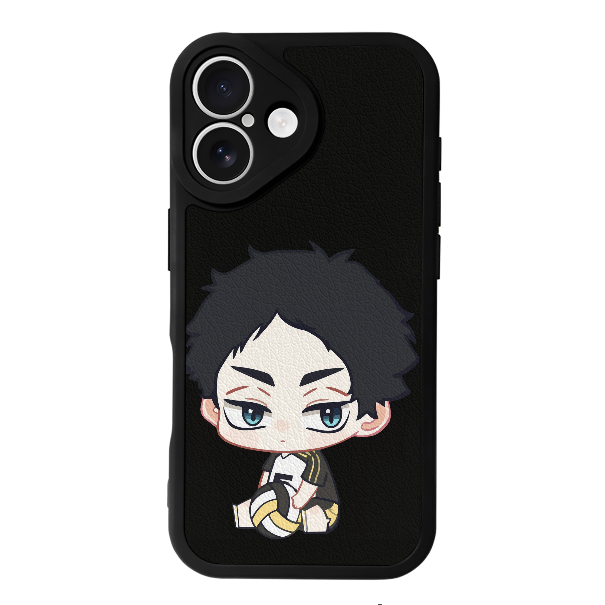 （画像用） ハイキュー!! Haikyu!! 【iPhone 16シリーズ対応】シリコンスマホケース（レザー調） 材質：シリコン